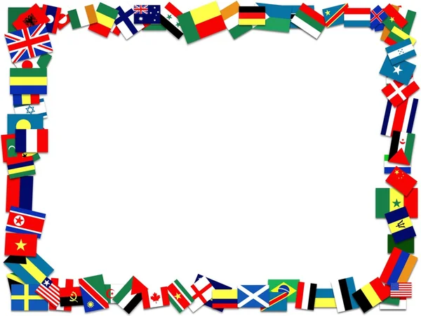 World Flag Border — Stock Photo, Image