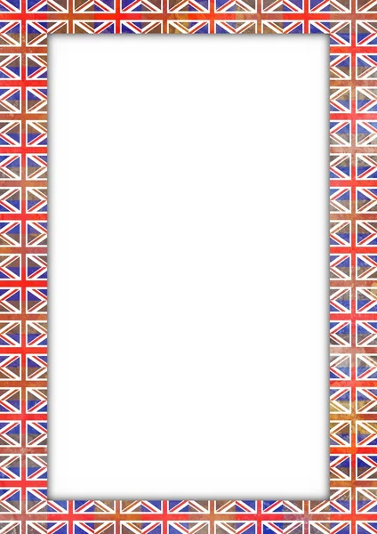 Grenze zur britischen Flagge — Stockfoto