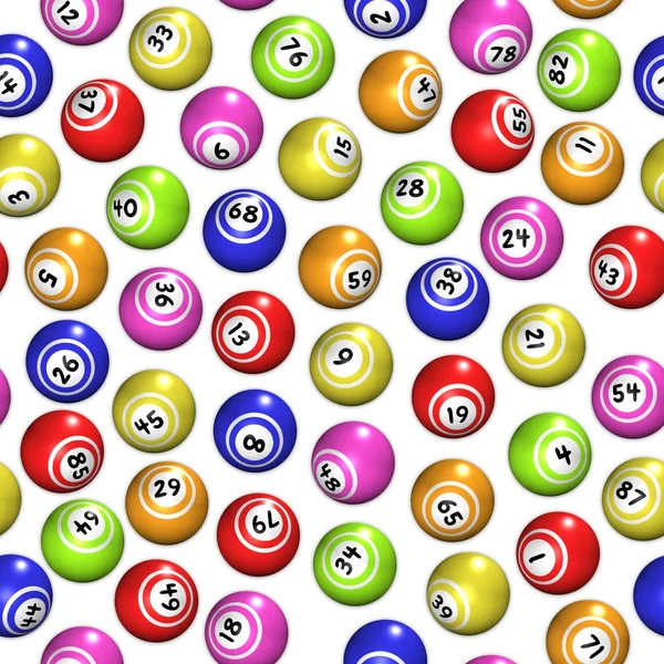 Seamless Bingo Balls — Stock Photo, Image