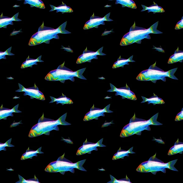 Fish Seamless Background — Stock Photo, Image