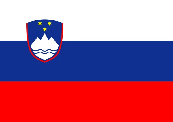 Slovenia Flag — Stok fotoğraf