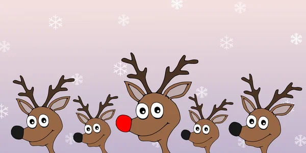 Noel reindeer — Stok fotoğraf