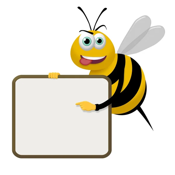 Sinal de abelha — Fotografia de Stock
