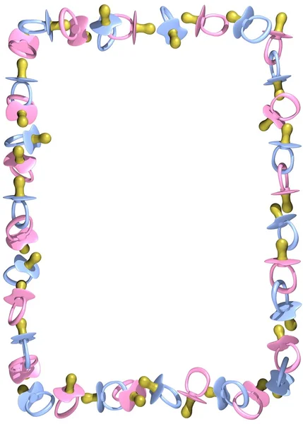 젖꼭지 프레임 — 스톡 사진