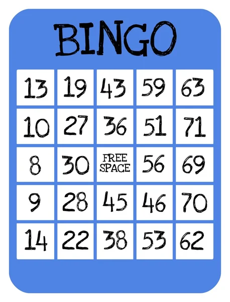 Bingo-gamekaart — Stockfoto