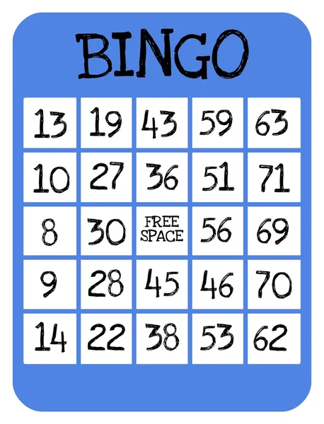 Bingo-Spielkarte lizenzfreie Stockfotos