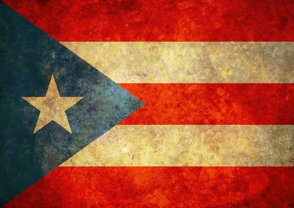 Grunge-Flagge von Puerto Rico Stockbild