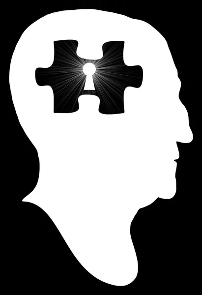 Unlocking the puzzle of the mind — Stock Photo, Image