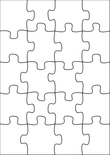 Puzzle vuoto da 20 pezzi — Foto Stock