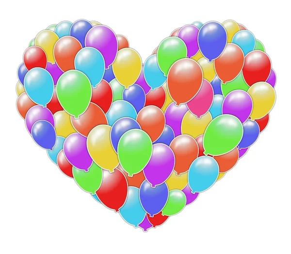 Corazón de globos — Foto de Stock