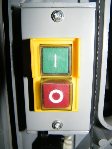 Maszyny wyłączyć przyciski — Zdjęcie stockowe