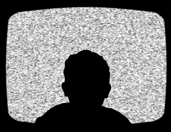 Enfant regardant la télévision — Photo