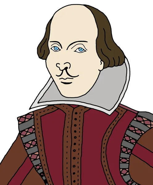 威廉 · 莎士比亚 — 图库照片