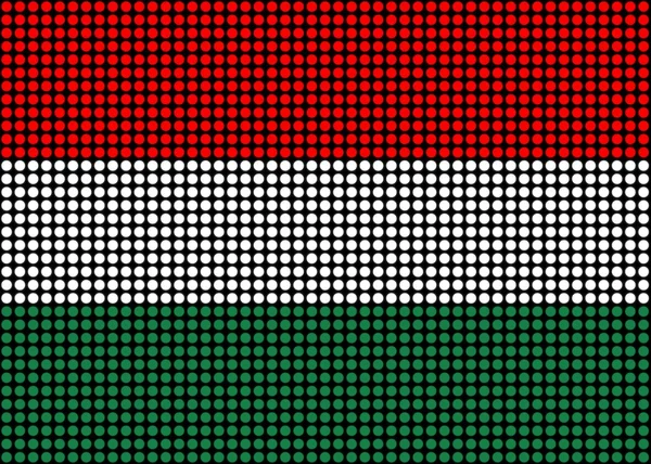 Absztrakt magyar zászló — Stock Fotó