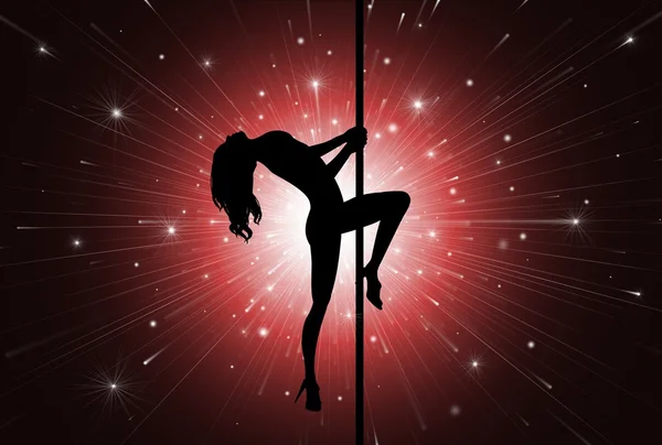 Pole dansare — Stockfoto