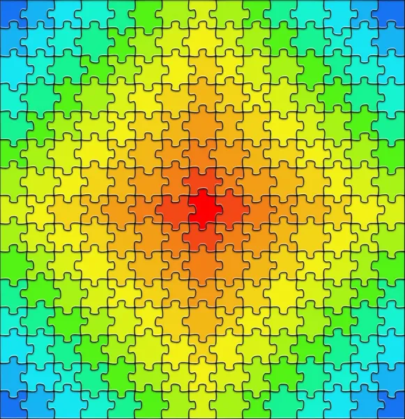 Kleurrijke jigsaw — Stockfoto