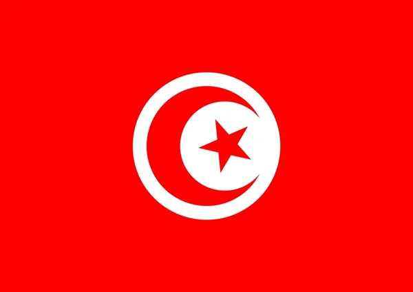 Tunisia Flag — Stock Photo, Image