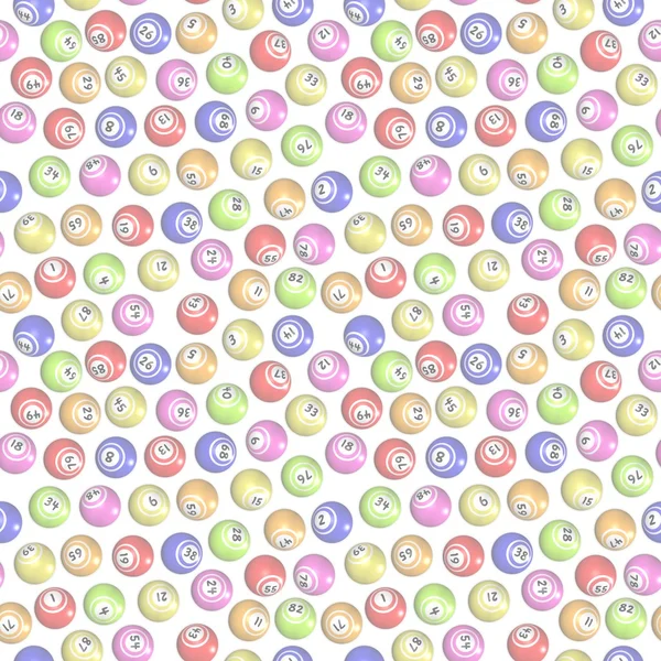 Fondo de bolas de bingo sin costuras — Foto de Stock