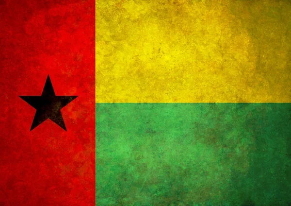Drapeau Grunge Guinée-Bissau — Photo