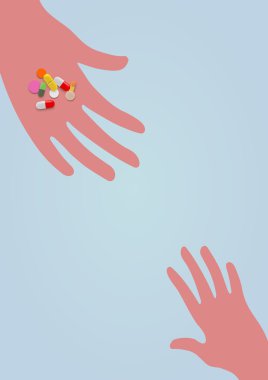 çocuk için ilaç vererek
