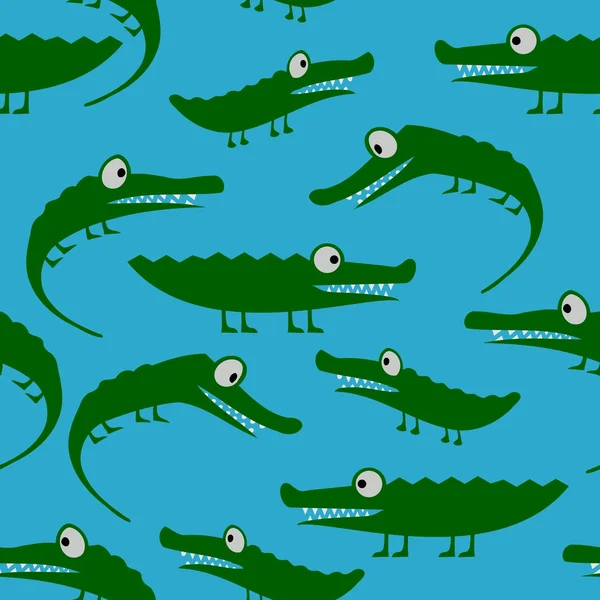 Seamless Crocodiles — Stock Photo, Image