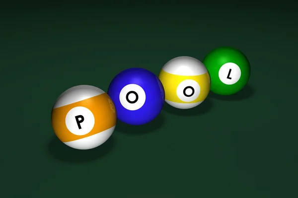 Pool ballen — Stockfoto