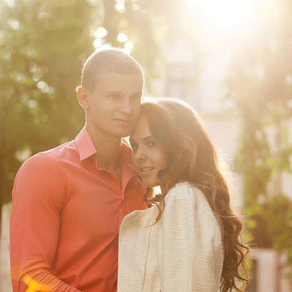 Fashion photo of sexy elegant couple in the tender passion — Stock Photo, Image