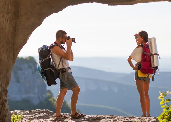 Two tourists. — Stock Photo, Image