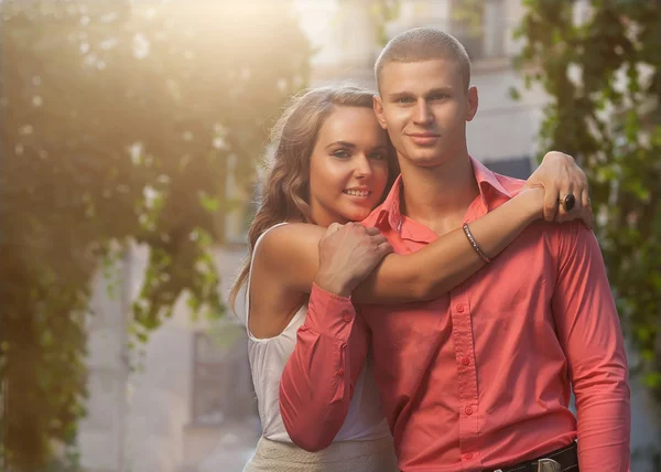 Casal sorridente — Fotografia de Stock