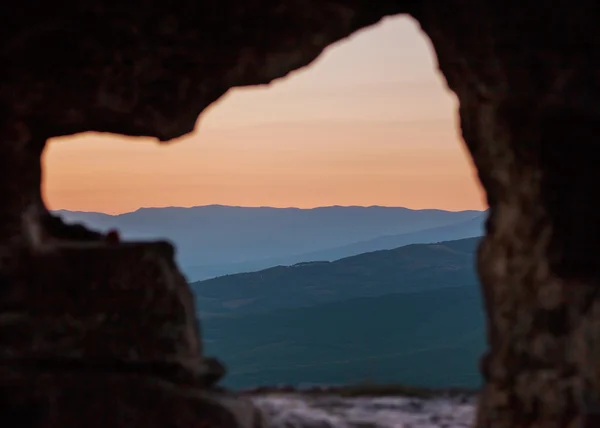 Mountain view from the cave — Stock Photo, Image