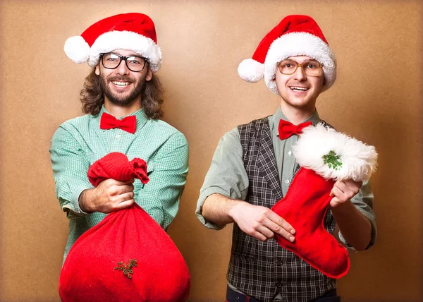 Kerstmis, hipster stijl. — Stockfoto