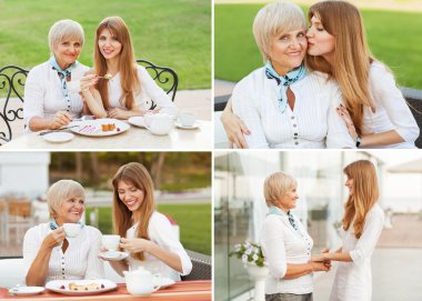 Yetişkin anne ve kızı