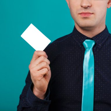 Kartvizit cebinden dışarı alır iş adamı vücudun bir parçası