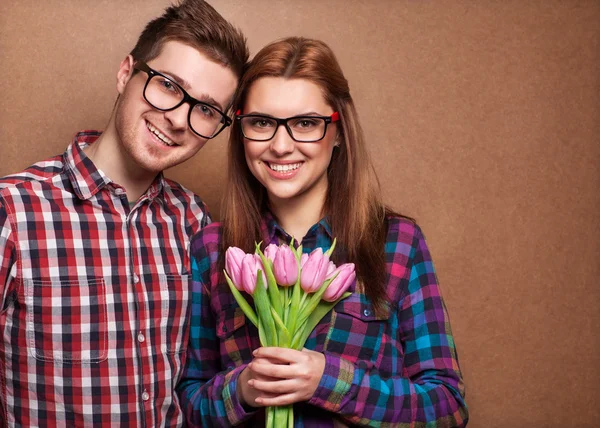 Bellissima coppia. San Valentino — Foto Stock