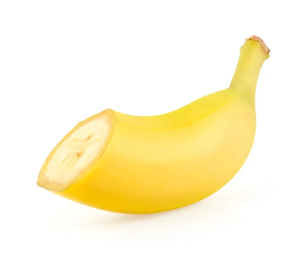 De helft van een banaan — Stockfoto