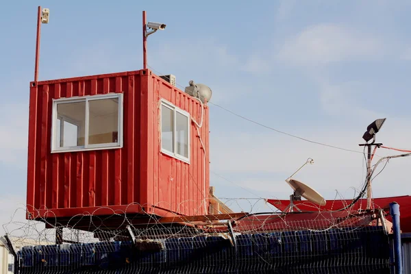 Cabina di guardia rossa — Foto Stock