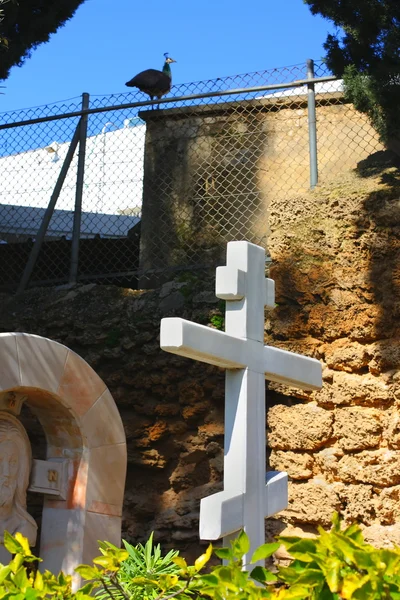 Cemetery in Russian Orthodox St Peter Church .Jaffa.Israel — Stock Photo, Image