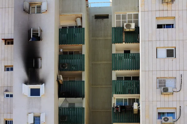 A casa sofreu fogo. — Fotografia de Stock