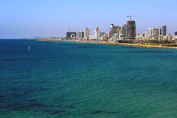 Tel Aviv vista do mar.israel — Fotografia de Stock