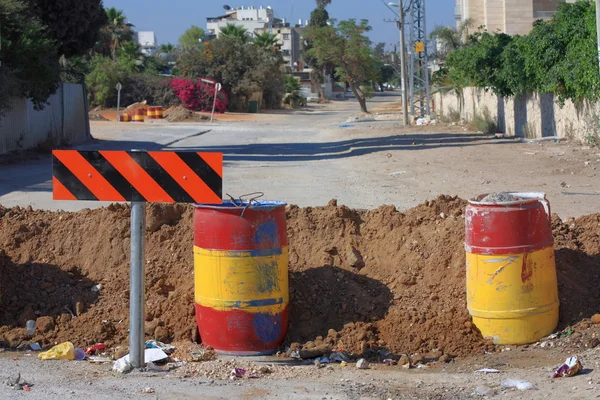 Οδός μπλοκάρει — Φωτογραφία Αρχείου