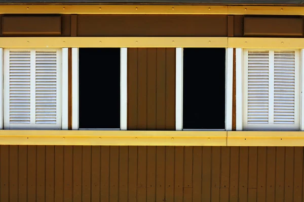 Altes Eisenbahnwaggonfenster — Stockfoto