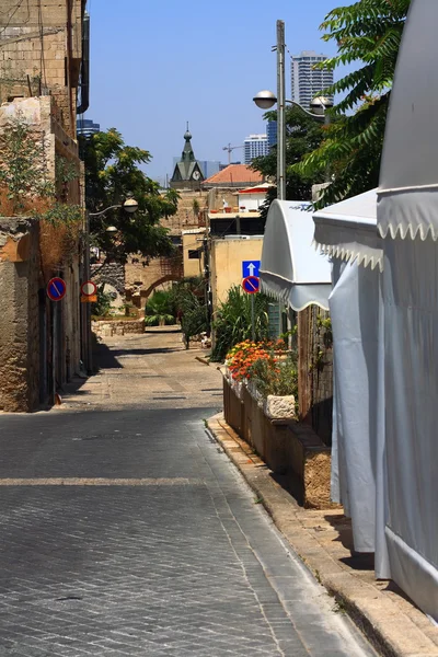 在老 yafo.tel aviv.israel 街 — 图库照片