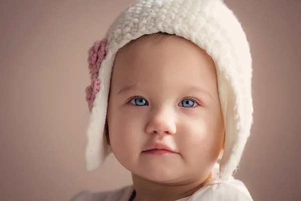 Fantastisk baby flicka närbild — Stockfoto