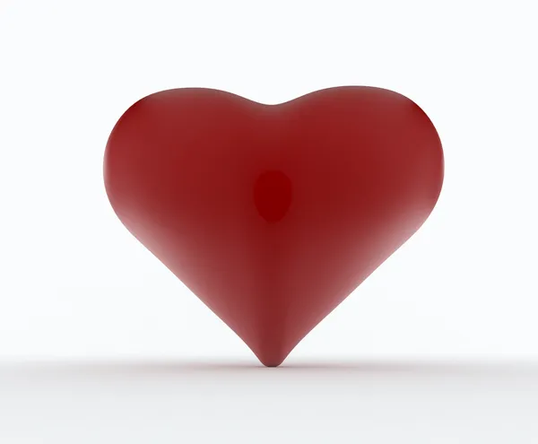 Κόκκινο Αγίου Βαλεντίνου καρδιά — Φωτογραφία Αρχείου