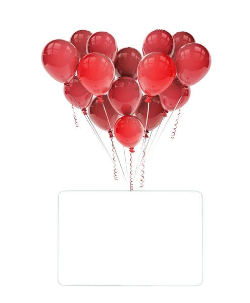 Hjärtformad ballong. — Stockfoto