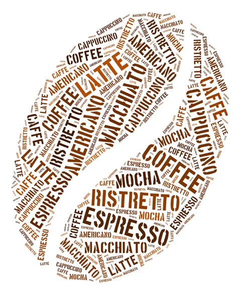 Coffee bean grafika — Stock fotografie