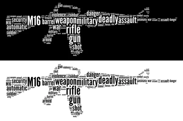 Gráficos de fuzil M16 — Fotografia de Stock