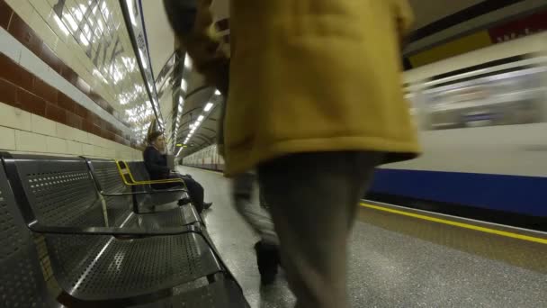 Londres Tube Time Lapse — Vídeo de stock