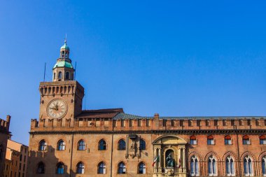 Palazzo d'accursio (veya palazzo comunale), bologna, İtalya