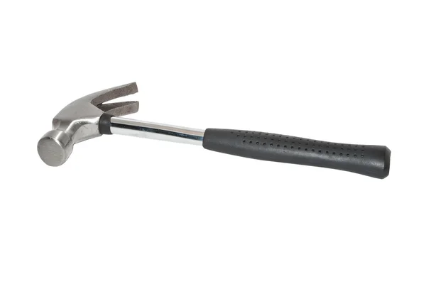 Tool hammer with black plastic handle — Stock Photo, Image
